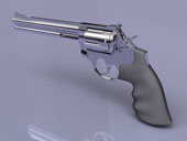 smith and wesson handgun 3d mesh object cinema 4D c4D model cinema4d