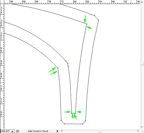 demonstration of where to add points