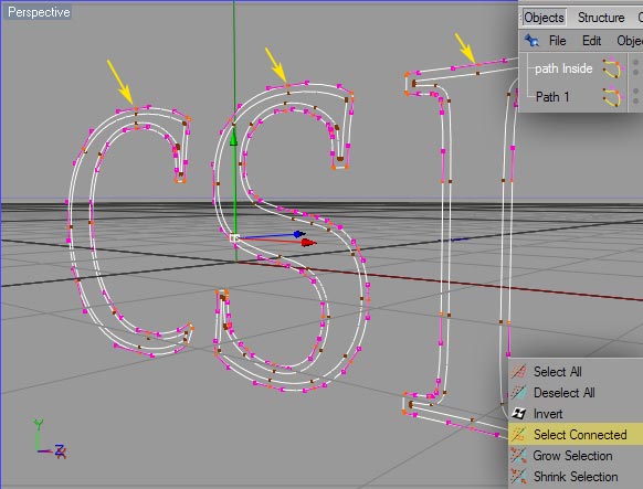 make two copies of the merged curve